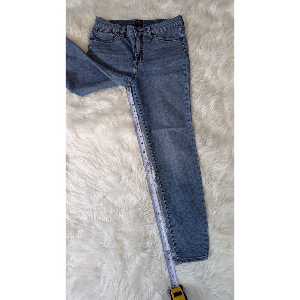 J. Crew 10” High Rise Skinny Women’s Size 29 Stretch Blue Jeans - Picture 4 of 10